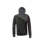 FELPA nera CON CAPPUCCIO REGOLABILE E FULL ZIP CENTRALE JUPITER