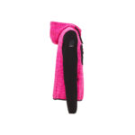 FELPA DA LAVORO fucsia IN PILE DUE TASCHE FRONTALI E UNA SUL PETTO