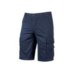 PANTALONI blu CORTI DA LAVORO MULTITASCHE SUMMER U-POWER