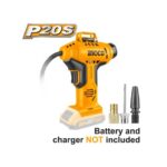 COMPRESSORE AUTO PORTATILE CON BATTERIA AL LITO DA 20V 10BAR