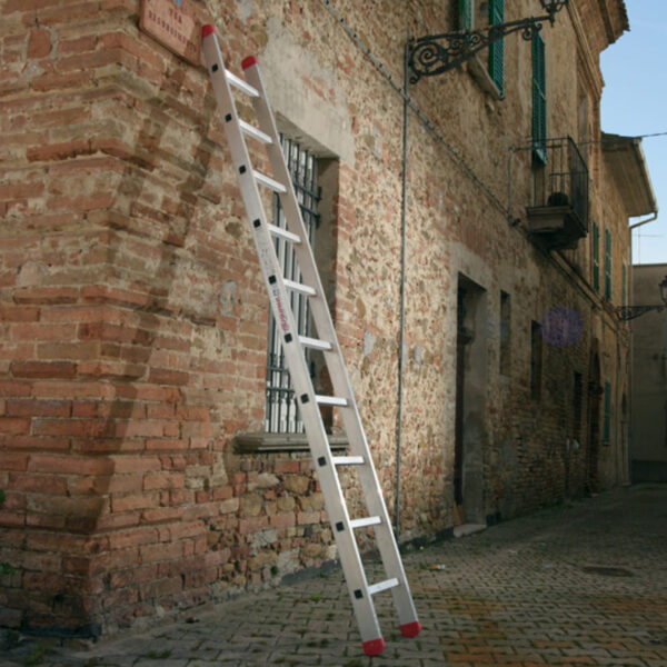 SCALA SINGOLA IN ALLUMINIO FARAONE T.1 DA 7 A 19 GRADINI