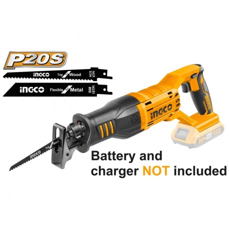 SEGHETTO A GATTUCCIO BATTERIA LITIO 20V PER METALLO E LEGNO ingco