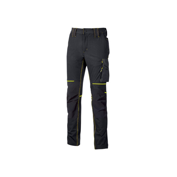 PANTALONE DA LAVORO STRETCH SLIM FIT WORLD U-POWER colore nero