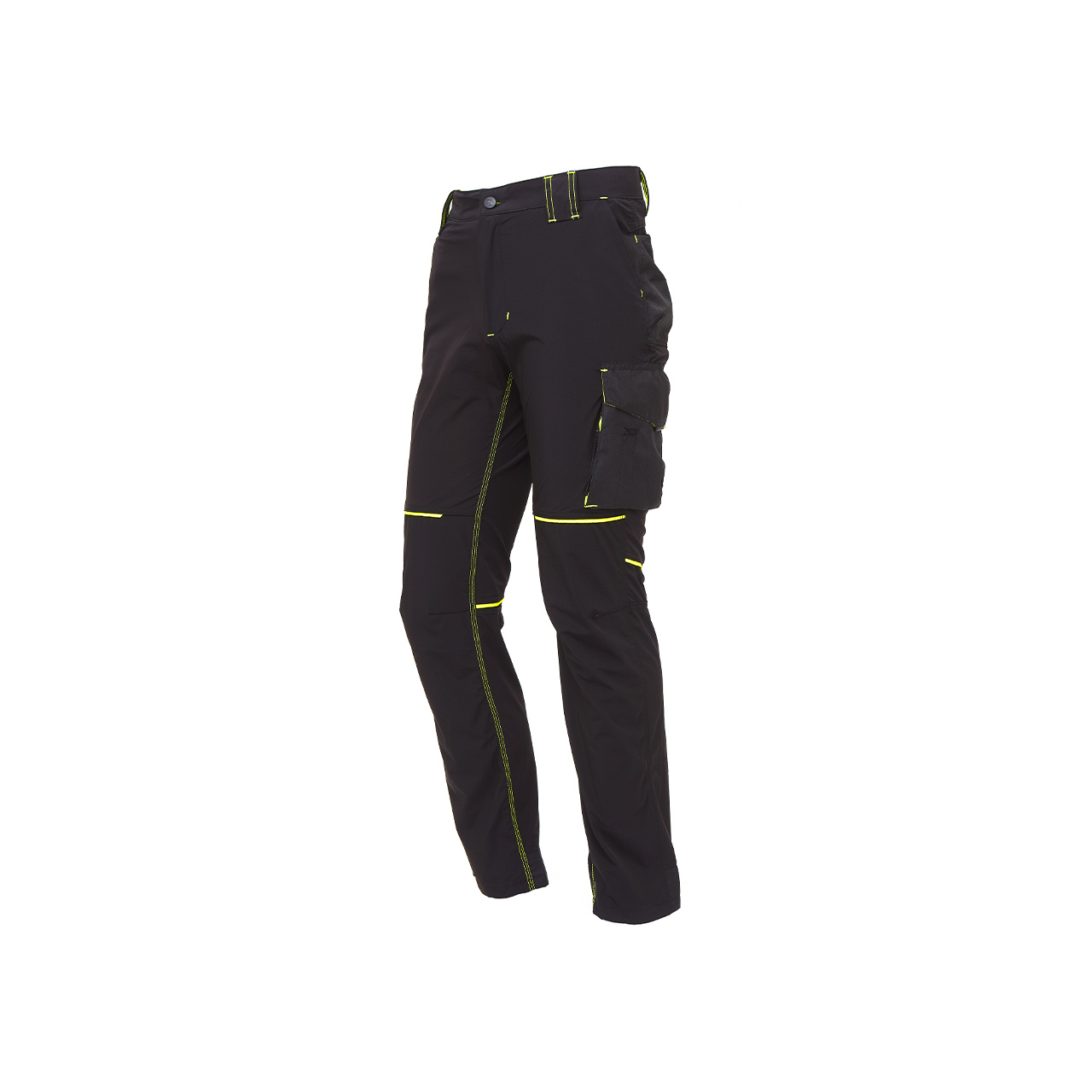 PANTALONE DA LAVORO STRETCH SLIM FIT WORLD U-POWER colore nero
