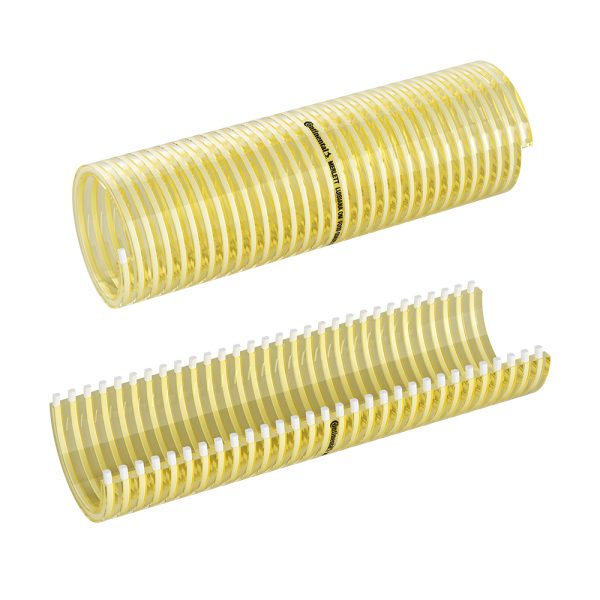 TUBO PVC SPIRALATO ANTIURTO ATOSSICO PER SETTORE ALIMENTARE