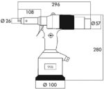 RIVETTATRICE OLEOPNEUMATICA RIV998 TIRANTI E TESTINE M3-M12
