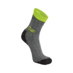 CALZA TECNICA TRASPIRANTE U POWER GIADY IN TAGLIA UNICA grigia e gialla