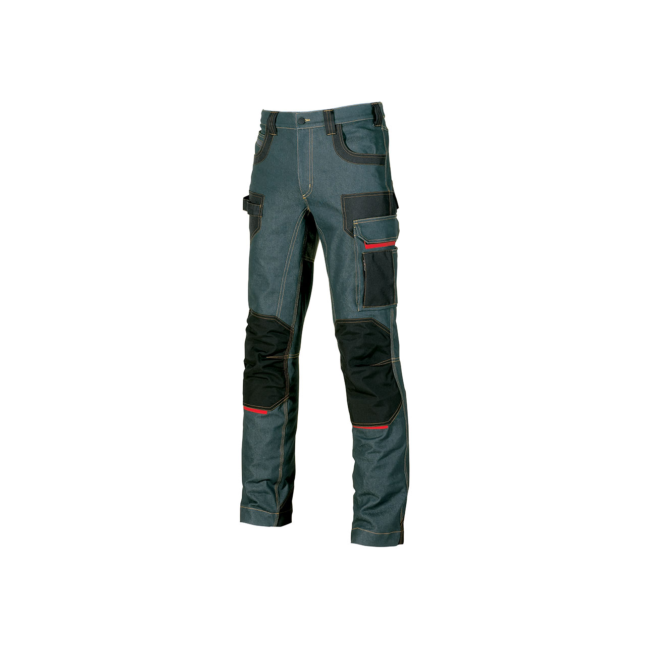 PANTALONE IN JEANS STRETCH DA LAVORO U POWER PLATINUM BUTTON PANTALONE IN JEANS STRETCH DA LAVORO U POWER PLATINUM BUTTON