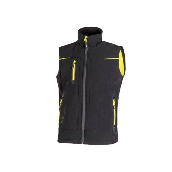 GILET DA LAVORO U POWER UNIVERSE IN SOFTSHELL E MEMBRANA U-TEX