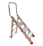 sgabello professionale Faraone CM03 a 3 scalini in alluminio