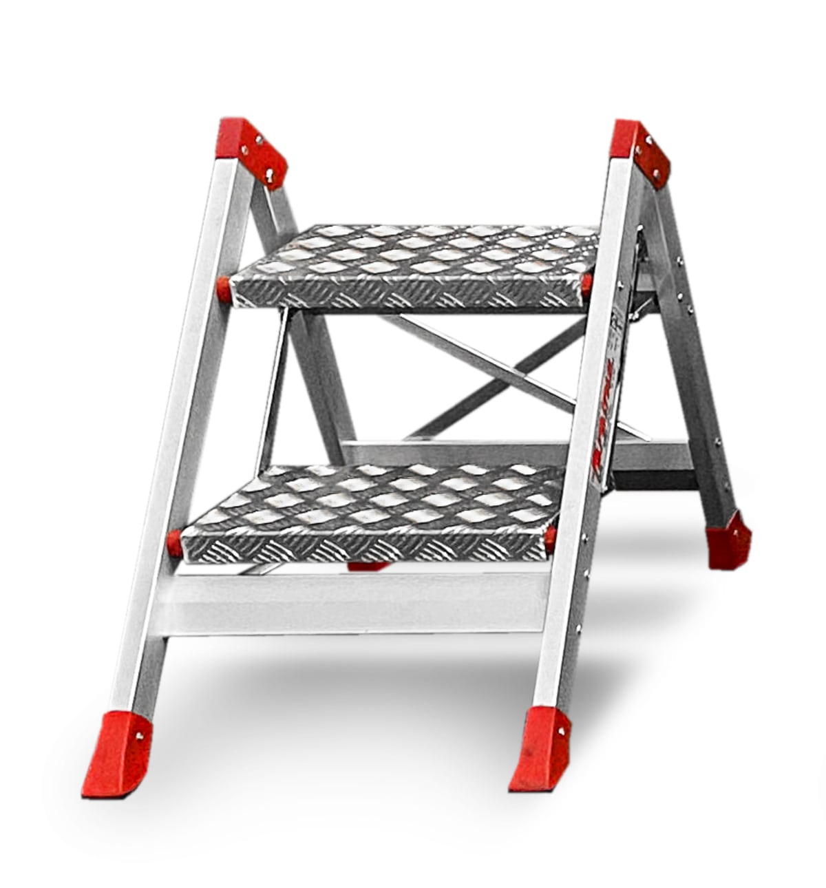 SGABELLO PROFESSIONALE 2 GRADINI IN ALLUMINIO MANDORLATO SGP SGABELLO PROFESSIONALE 2 GRADINI IN ALLUMINIO MANDORLATO SGP
